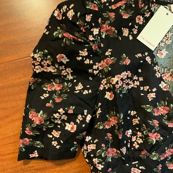 Re:named Ruched Floral Short Sleeve Dress - Small - Picture 2 of 7